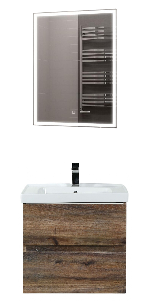 Мебель для ванной Art&Max Techno 60 см дуб бомонд лофт