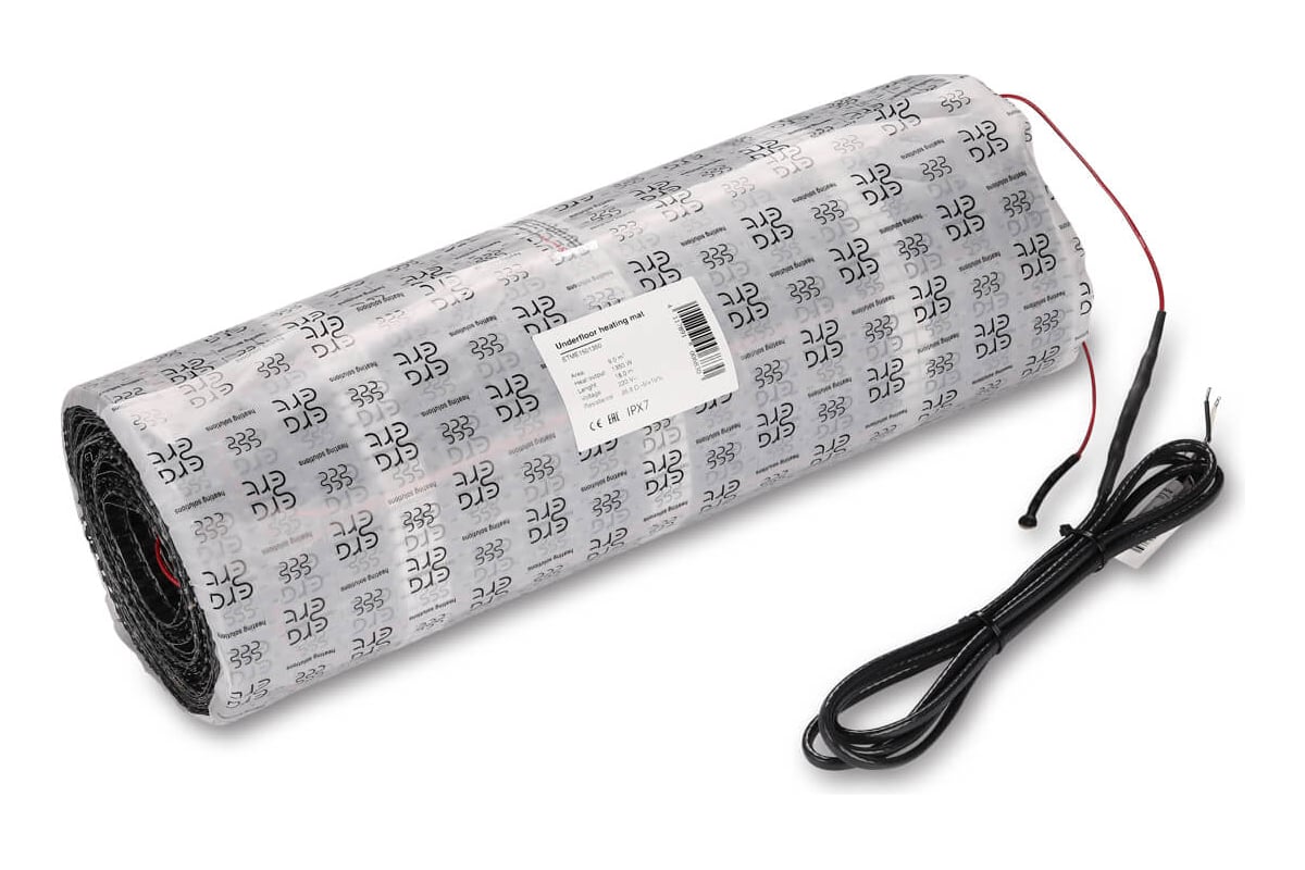 Нагревательный мат Ergert EXTRA-200 1200 Вт, 6 кв.м. ETME2001200