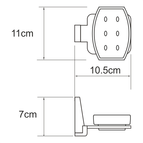 Мыльница WasserKRAFT Lopau K-6029