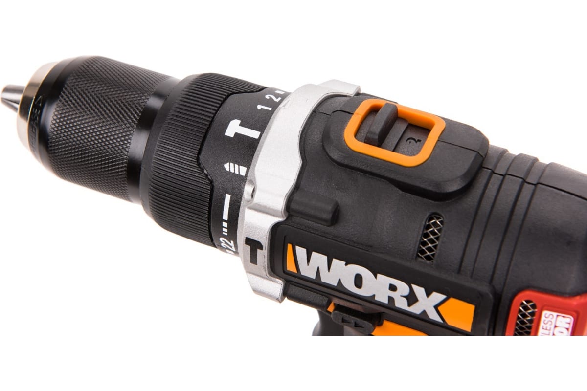 Бесщеточная аккумуляторная ударная дрель-шуруповерт Worx WX373