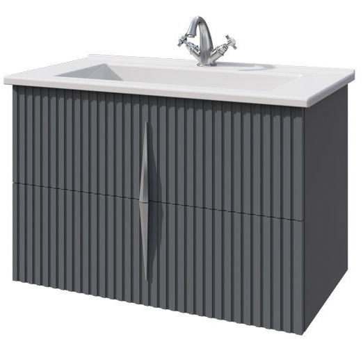 Мебель для ванной Caprigo Novara 80 см графит (ламинация)