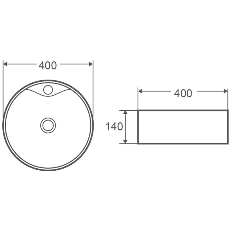 Раковина AQUAme AQM5009 40 см