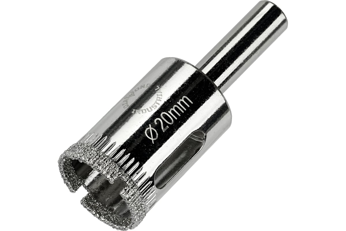 Коронка алмазная по керамике, плитке и стеклу 20 мм Diamond Industrial DIDCBC020