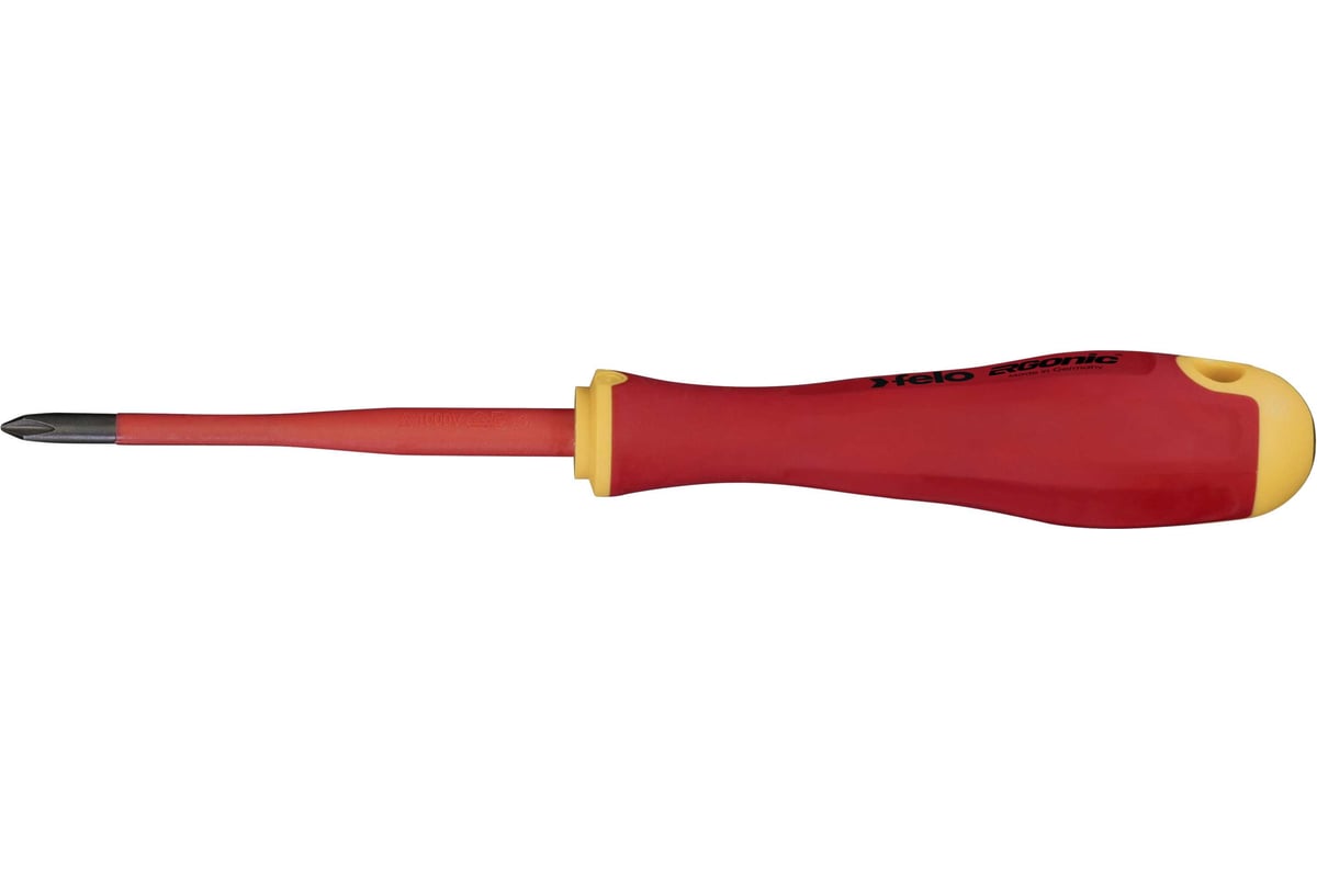 Диэлектрическая отвертка Felo PH 1х80, E-Slim Ergonic 41419290