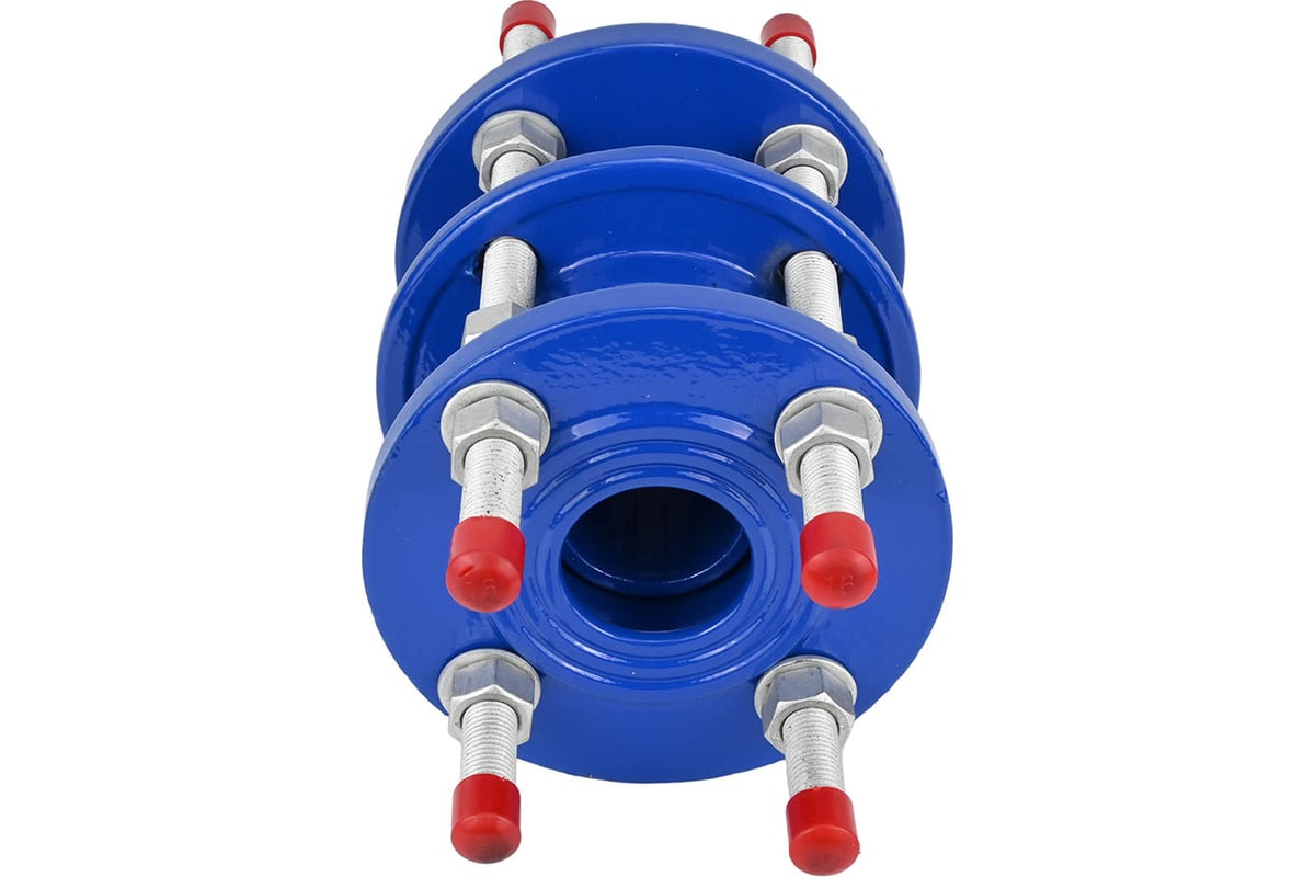 Демонтажная вставка DN.ru ДВ-GGG400-3Ф EPDM Ду50 Ру10/16 чугунная, трехфланцевая D350-01164