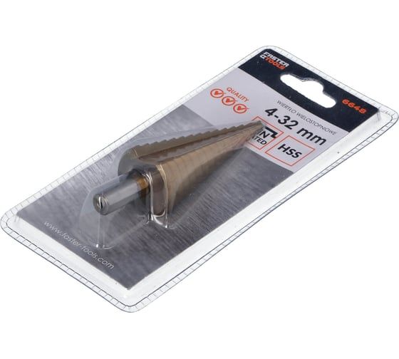 Сверло ступенчатое 4-32 мм Faster Tools 6648