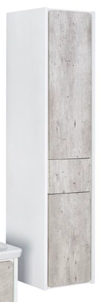 Шкаф пенал Roca Ronda 32 см ZRU9303005 белый матовый/бетон L