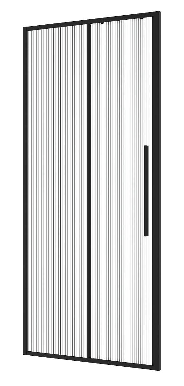 Душевая дверь Niagara Nova 110x195 рифленое, черный матовый NG-84-L11FHB