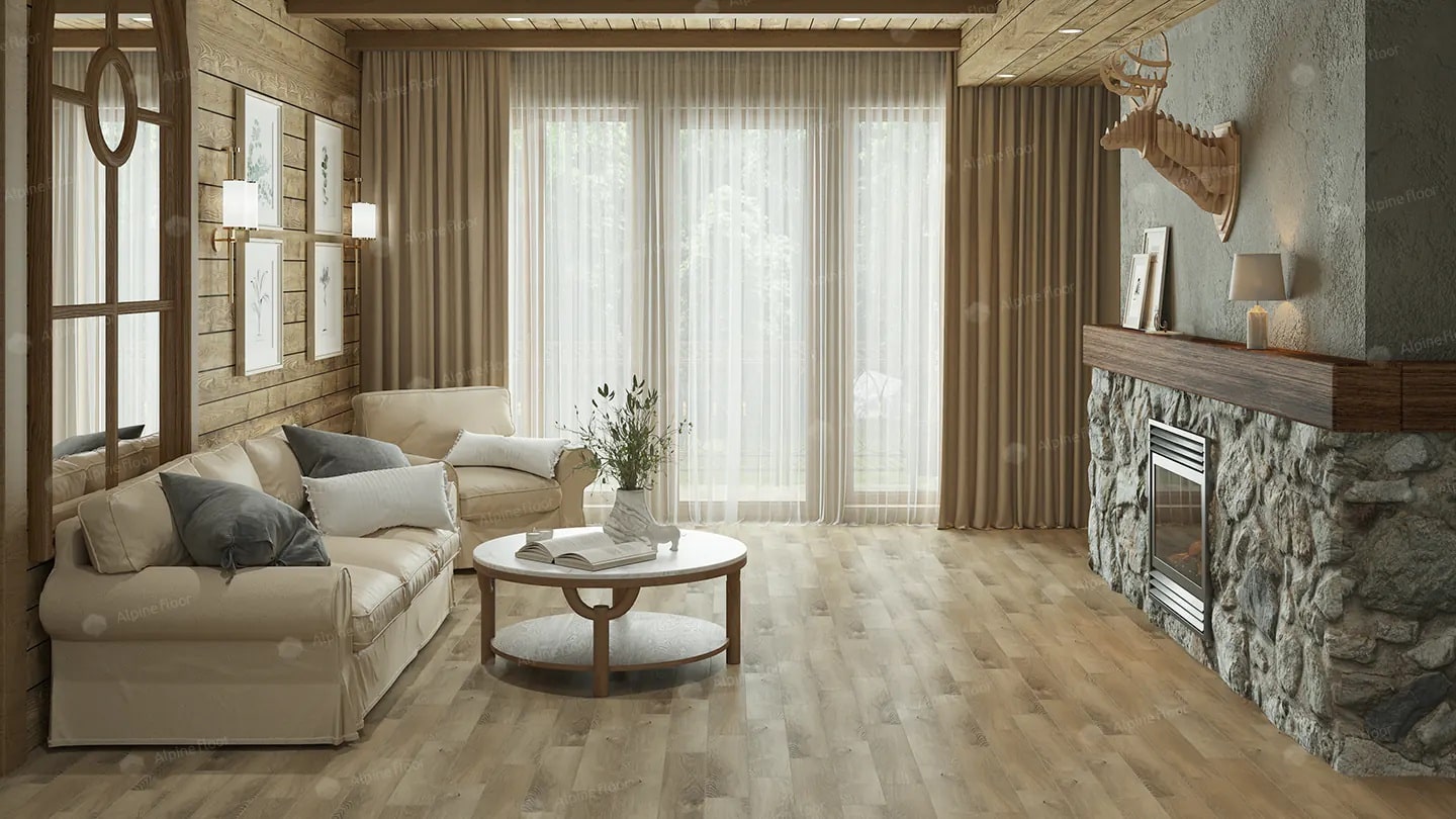 SPC ламинат Alpine Floor Parquet Premium ABA Дуб Природный Изысканный 600x125x8 мм, ECO 19-17A