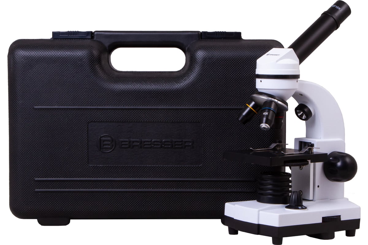 Микроскоп Bresser Junior Biolux SEL 40–1600x, белый, в кейсе 75314