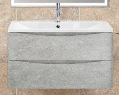 Тумба с раковиной BelBagno Acqua 100 см Cemento Verona Grigio