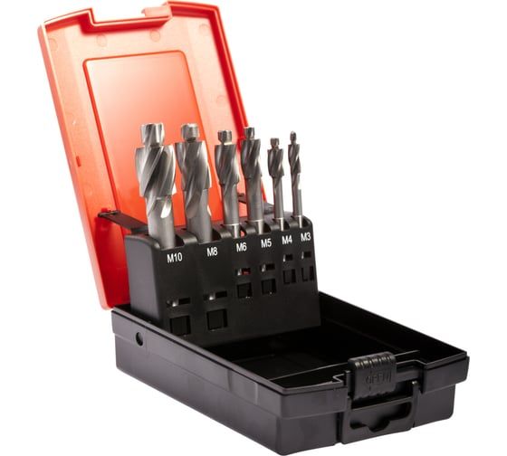 Набор цековок 180 градусов, М3-M10, HSSE Bucovice Tools 853802