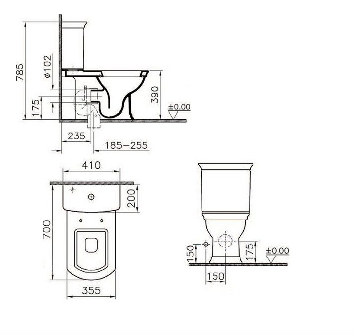 Унитаз VitrA Serenada 9722B003-7204