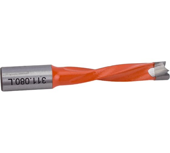 Сверло присадочное глухое 8x70x10 мм, для ЛДСП, левое WOODWORK 311.080.L