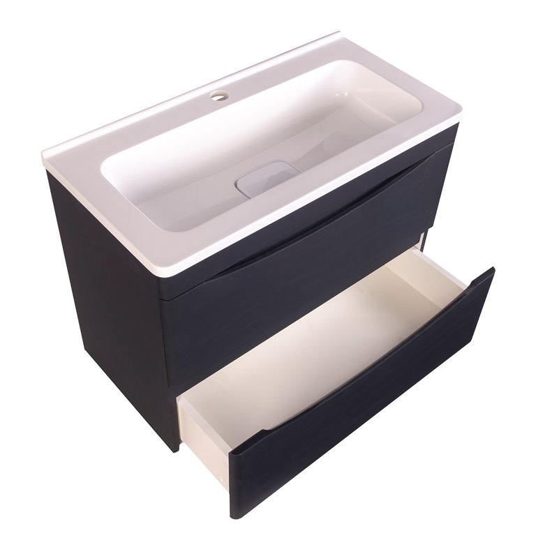 Тумба с раковиной Style Line Бергамо мини Люкс Plus 70 см подвесная