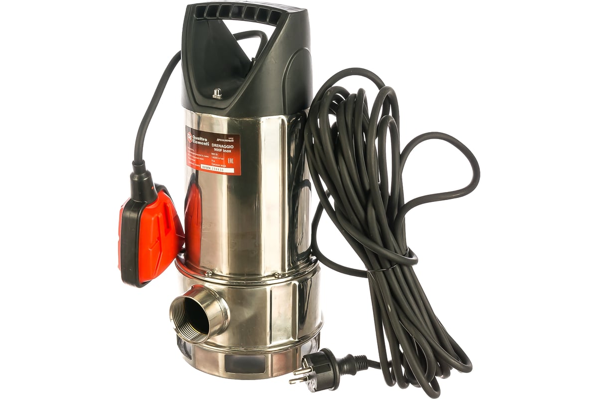 Дренажный насос Quattro Elementi Drenaggio 900 F Inox 770-735
