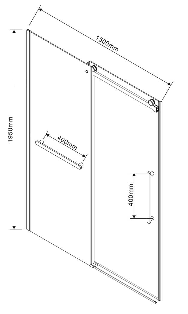 Душевая дверь Vincea Сomo Soft VDS-1CS150CL 150x195 хром, прозрачная