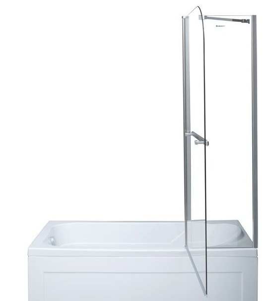Шторка для ванны Aquanet SG-1200 120x150, прозрачное стекло