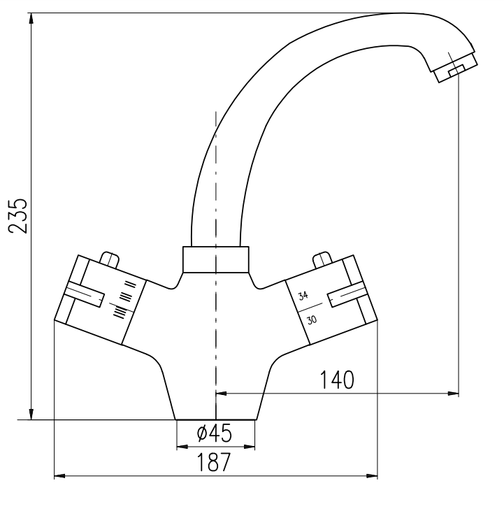 Смеситель для раковины Rav Slezak Termostatic TRM26.5CMATC черный матовый