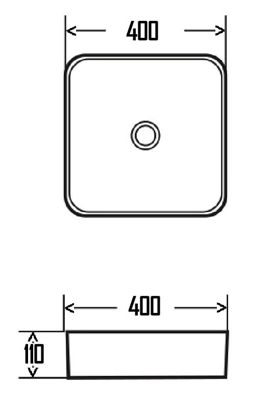 Раковина AQUAme AQM5008 40 см