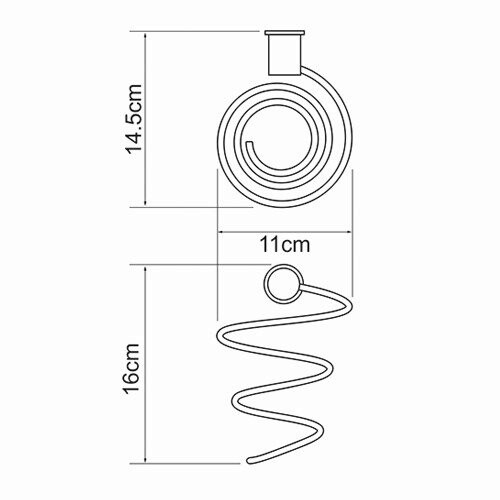 Держатель для фена WasserKRAFT K-1080WHITE белый