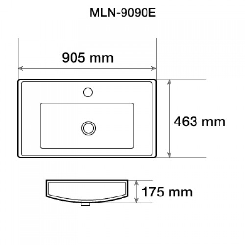 Раковина Melana MLN-9090E 90.5 см