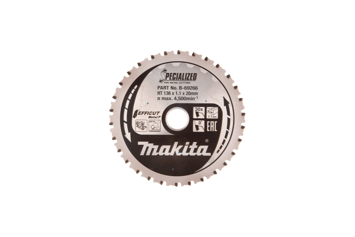 Диск пильный по металлу EFFICUT (136x20 мм; 30T) Makita B-69266