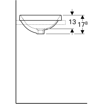 Раковина Geberit VariForm 40 см 500.702.01.2