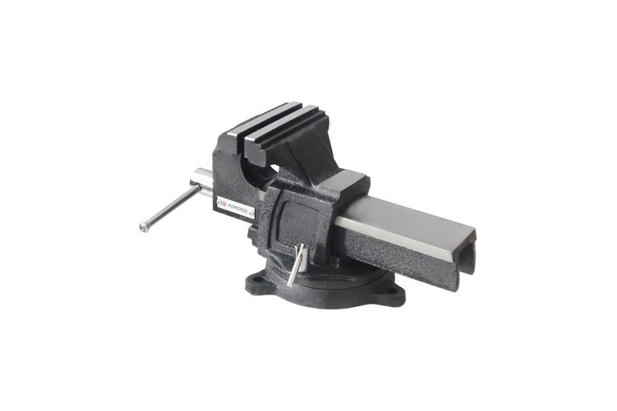 Тиски Forsage стальные усиленные поворотные с наковальней 10"-250мм F-6540910(18541)