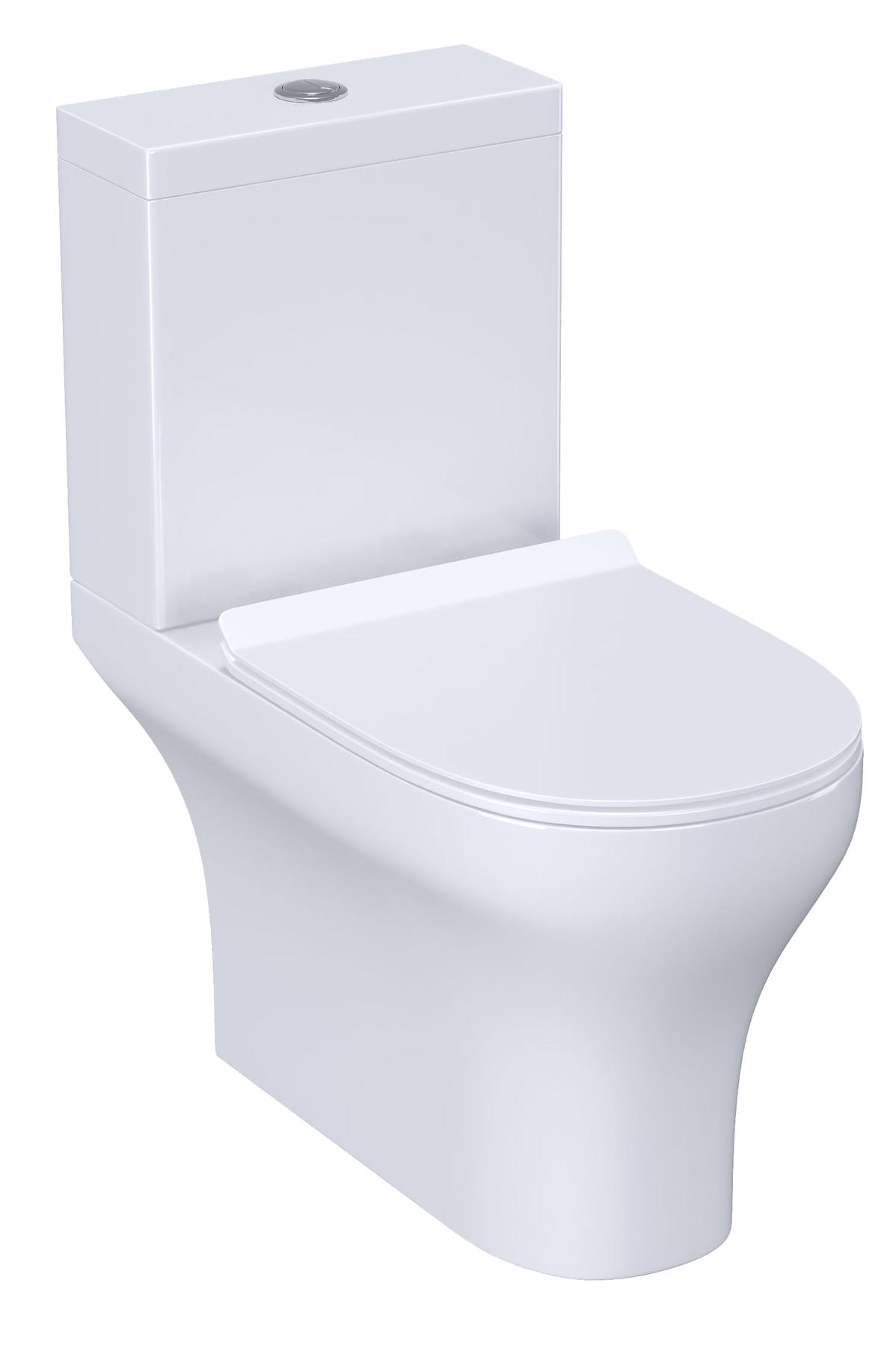 Унитаз-компакт RGW SW-04 безободковый, с микролифтом 67420104-01