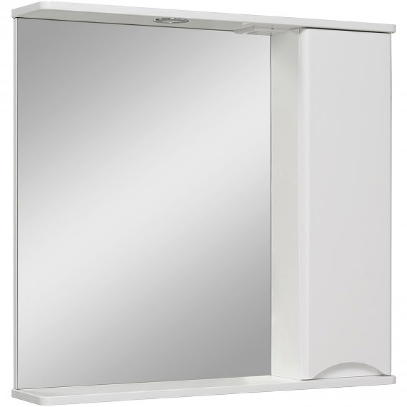 Зеркальный шкаф Руно Афина 80 см белый, 00-00001172