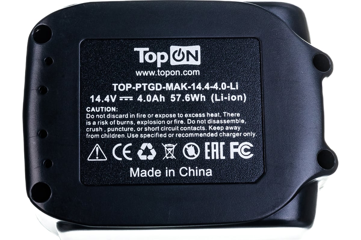 Аккумулятор Li-Ion для электроинструмента (14.4V, 4.0 Ah) Topon TOP-PTGD-MAK-14.4-4.0-Li