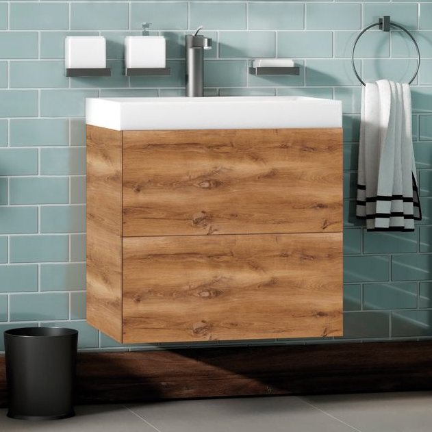 Мебель для ванной Art&Max Verona Push 60 см дуб кельтик светлый