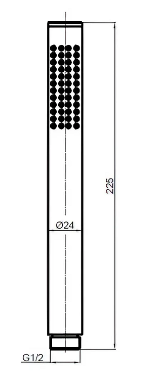 Душевая лейка AQUAme Siena AQM8513BN никель шлифованный