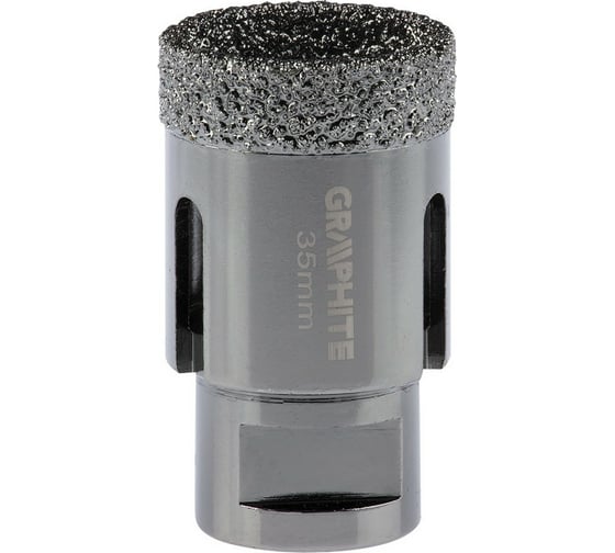 Коронка алмазная вакуумная пайка 35 мм, M14 Graphite 55H310