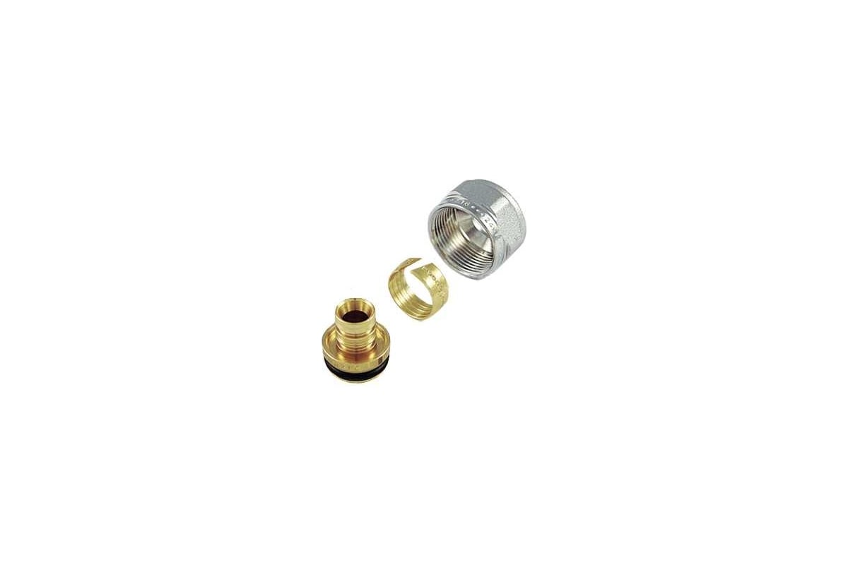 Коллекторный переход Tiemme для PEX трубы 16(2)х1/2"(16) хром 1440022