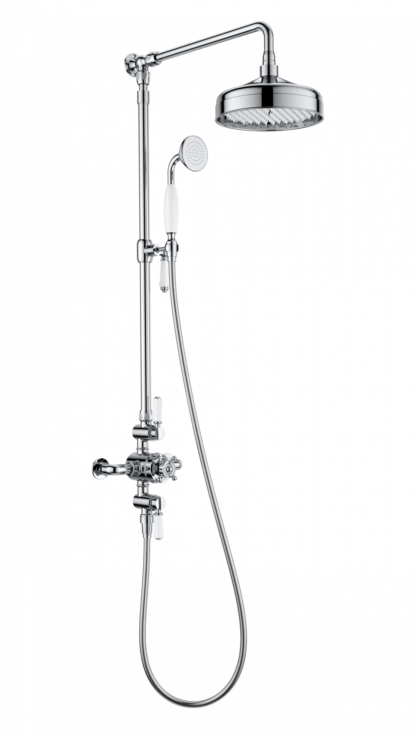 Душевая стойка Wonzon&Woghand Retro WW-B3041-CR термостат, хром