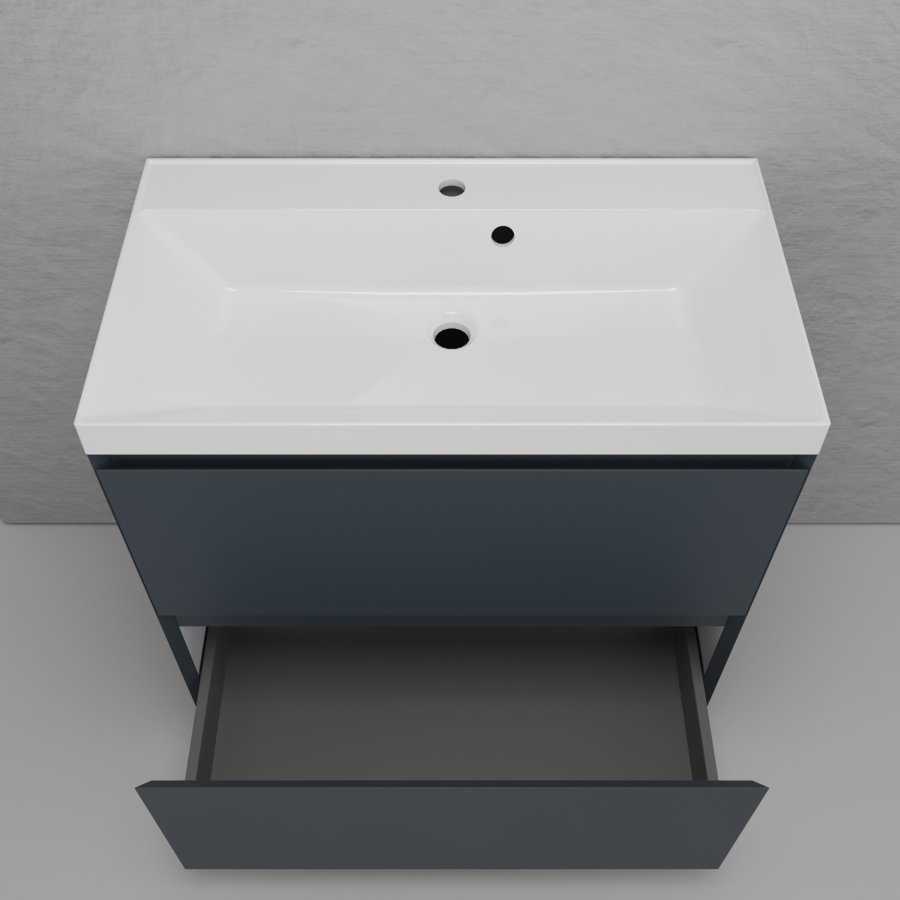 Тумба с раковиной Style Line Манхэттен 80 см напольная