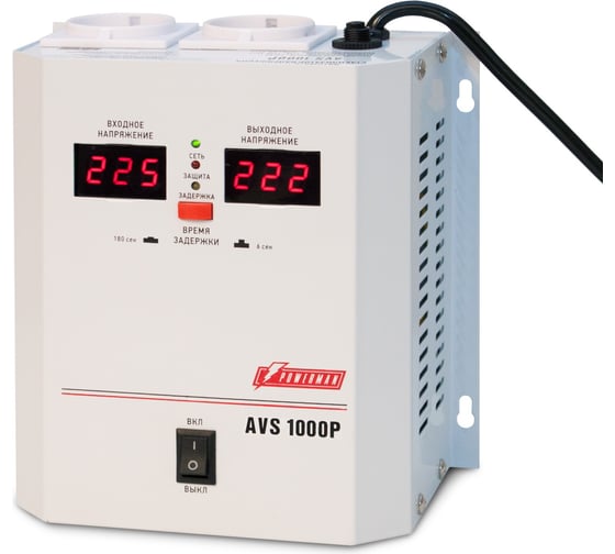 Настенный стабилизатор Powerman 1ф 1 кВА AVS 1000 P 6049481