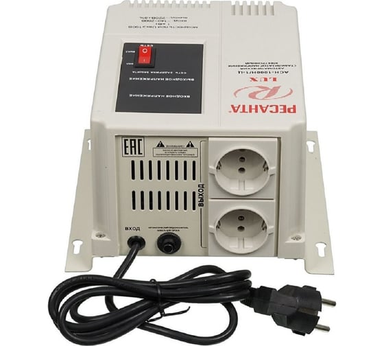 Стабилизатор напряжения Ресанта АСН 1000 Н/1-Ц Lux 63/6/14