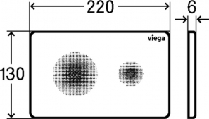 Кнопка смыва Viega Visign for Style 25 774356 бесконтактная белый