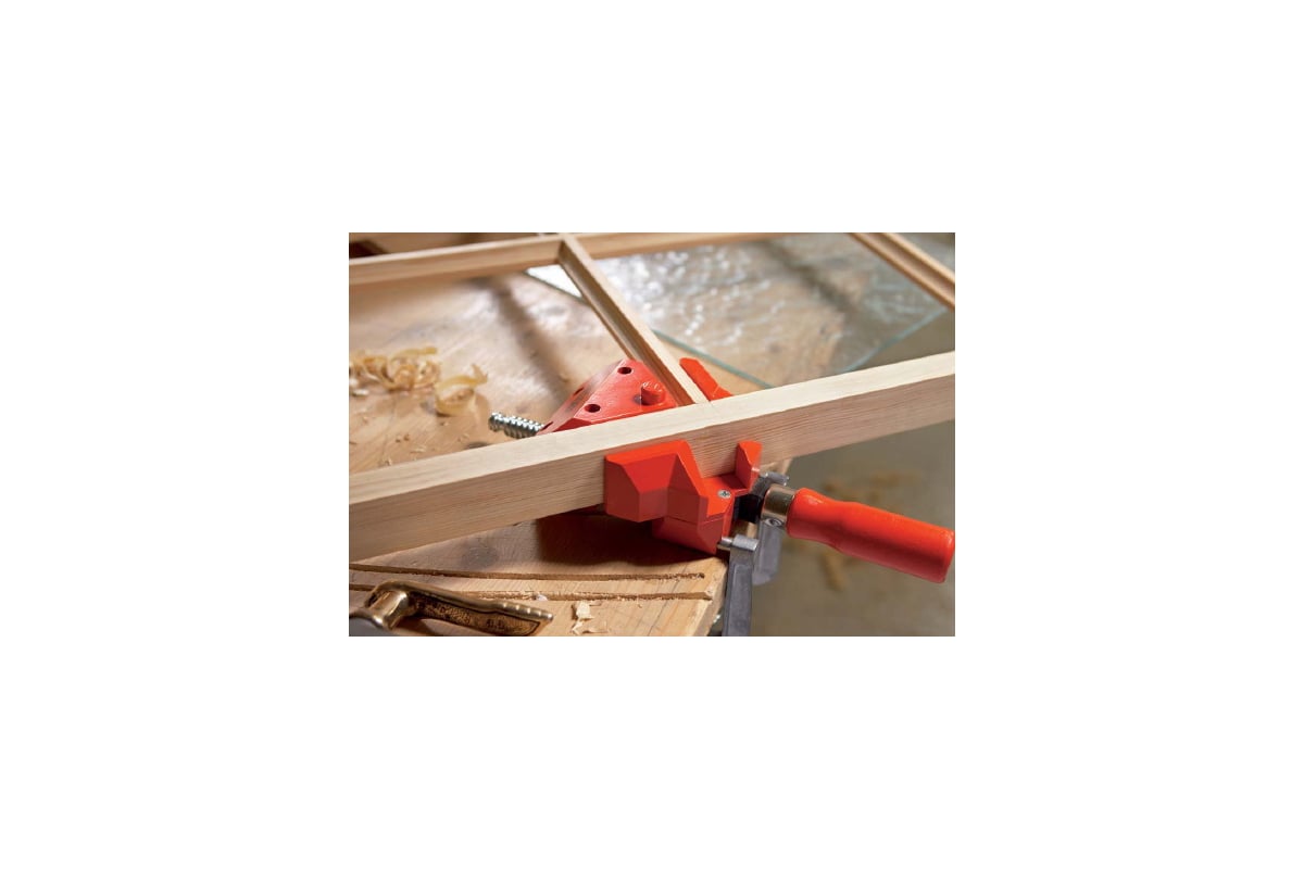 Струбцина BESSEY угловая 2x100, зажим 1 винтом BE-WS6
