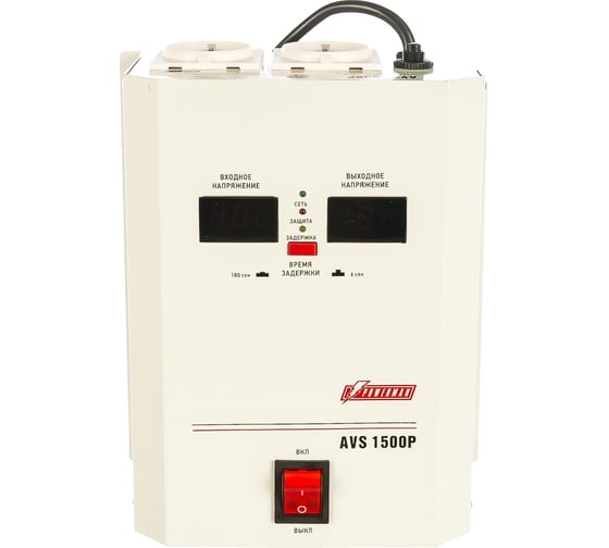 Настенный стабилизатор Powerman 1ф 1,5 кВА AVS 1500 P 6049482
