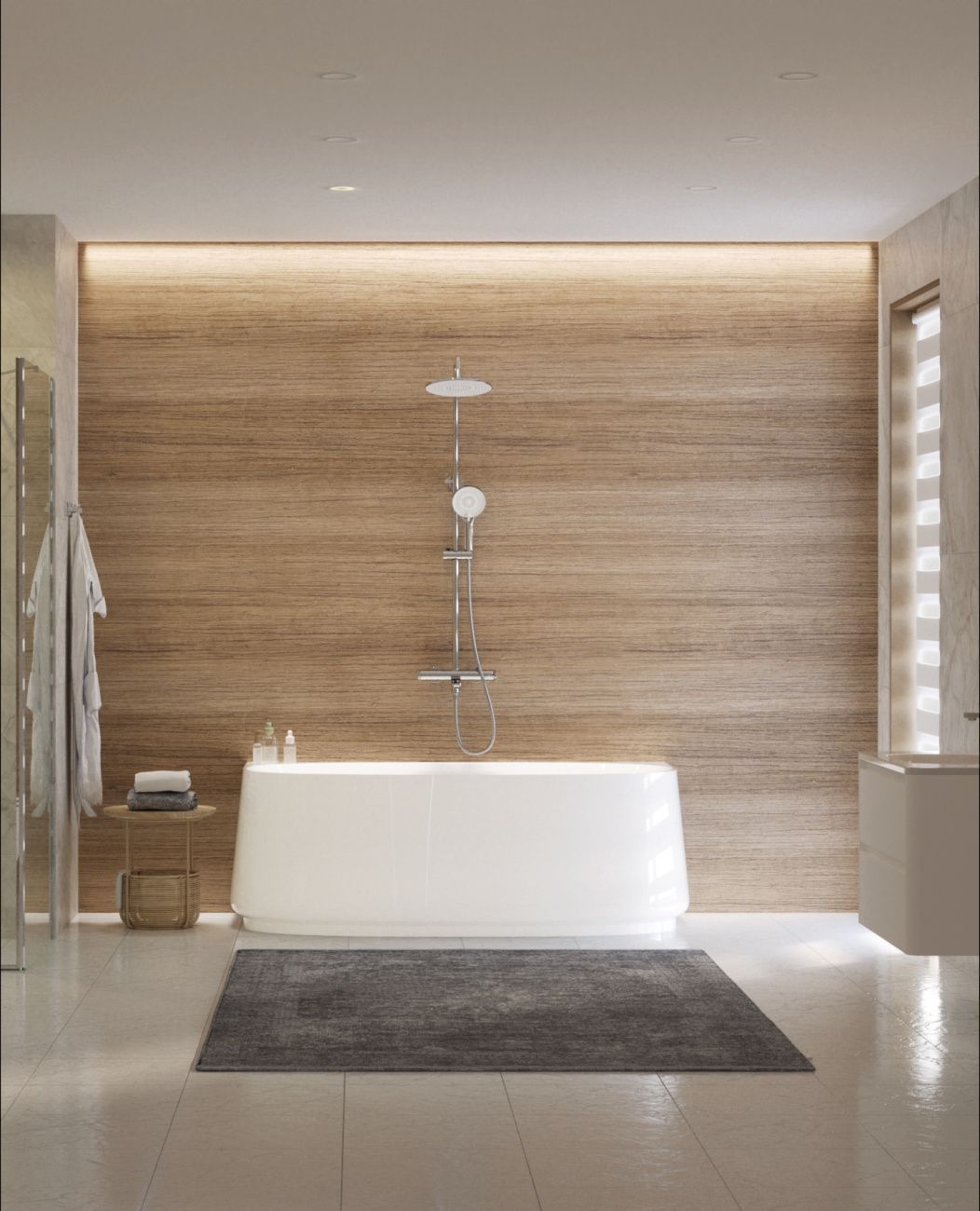 Акриловая ванна Cezares Lux CZR-LUX-WALL-170-80-58 170x80 см белый глянцевый