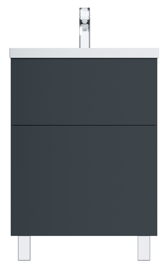 Тумба с раковиной Am.Pm Gem 60 см напольная 2 ящика