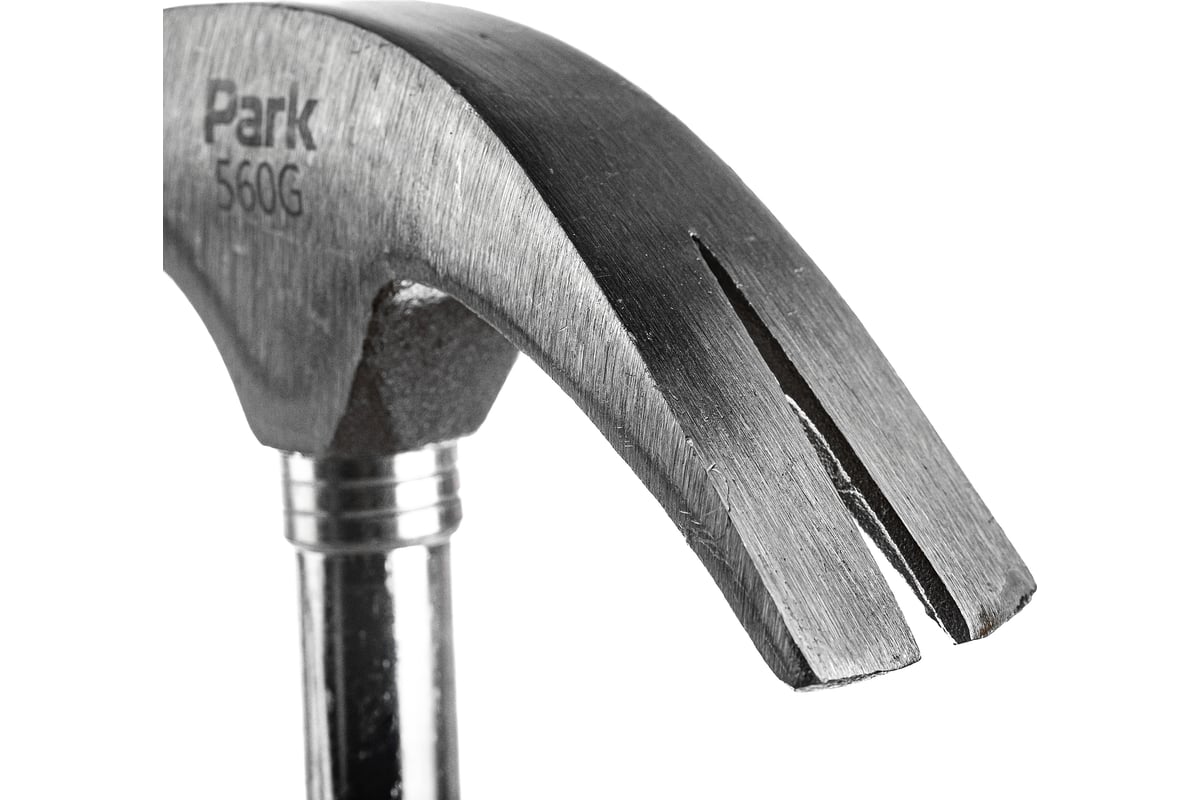 Молоток с гвоздодером PARK 560 гр HAM56CL металлическая обрезиненная рукоятка 354110