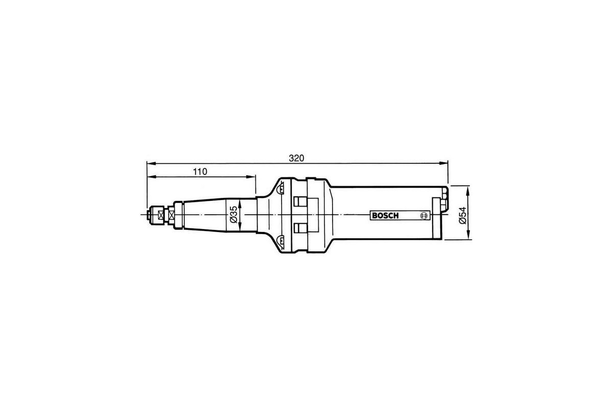 Пневматическая прямошлифовальная машина Bosch 0.607.252.103