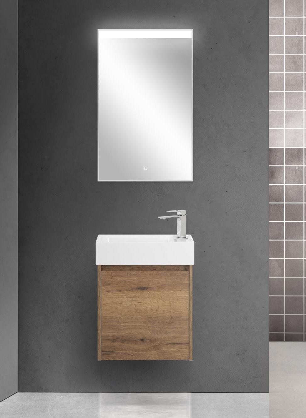 Мебель для ванной BelBagno Kraft Mini 50 см Rovere Tabacco, L