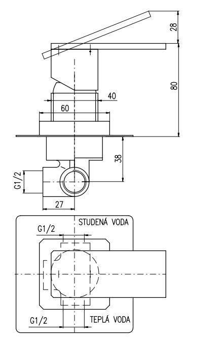 Смеситель для душа Rav Slezak Loira LR583