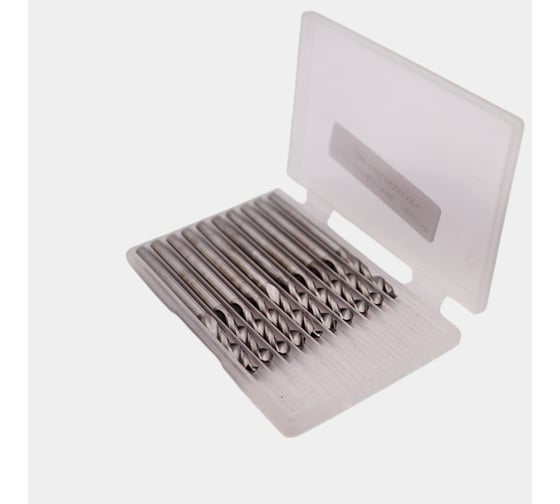 Сверло твердосплавное цельное короткое, ц/х, 10 шт, 3.3x18x50 мм, ВК8, 2300-3839, ГОСТ 17274-71 РОСИНСТРУМЕНТ 233839U